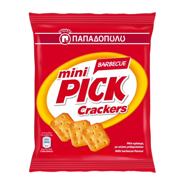Mini Pick Crackers BBQ (70g) Papadopoulou - Araxxon